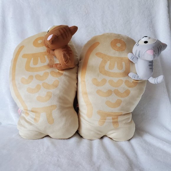 Rilakkuma - Cat Costume Soft Mochi Taiyaki Cushions (Set of 2) - Picture 3 of 5